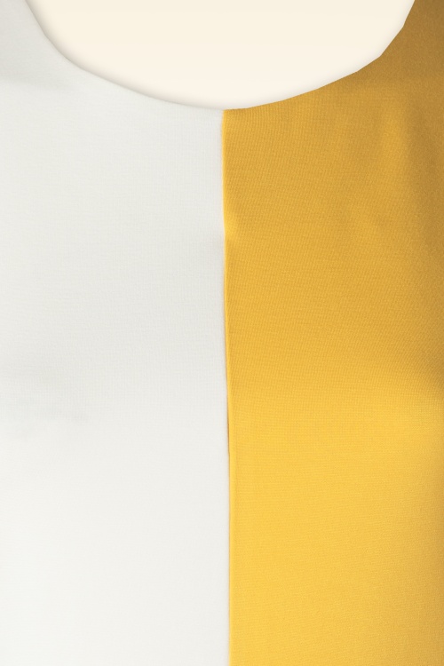 Vixen - Sixties Contrast jurk in geel 3