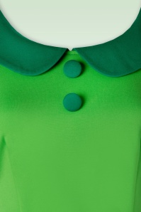 Vixen - Collard Mod jurk in groen  3