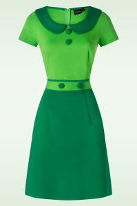 Glamour Bunny - La robe crayon Roslyn en vert sauge vif