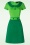 Vixen - Collard Mod Kleid in Grün