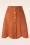 Vixen - Suedine Panelled Popper Mini Skirt in Orange