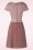 Vixen - Collard Mod jurk in poederroze  2