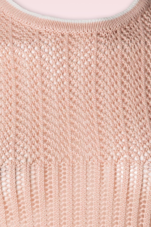 Vixen - Ruffle Knitted Spencer in Pink 3