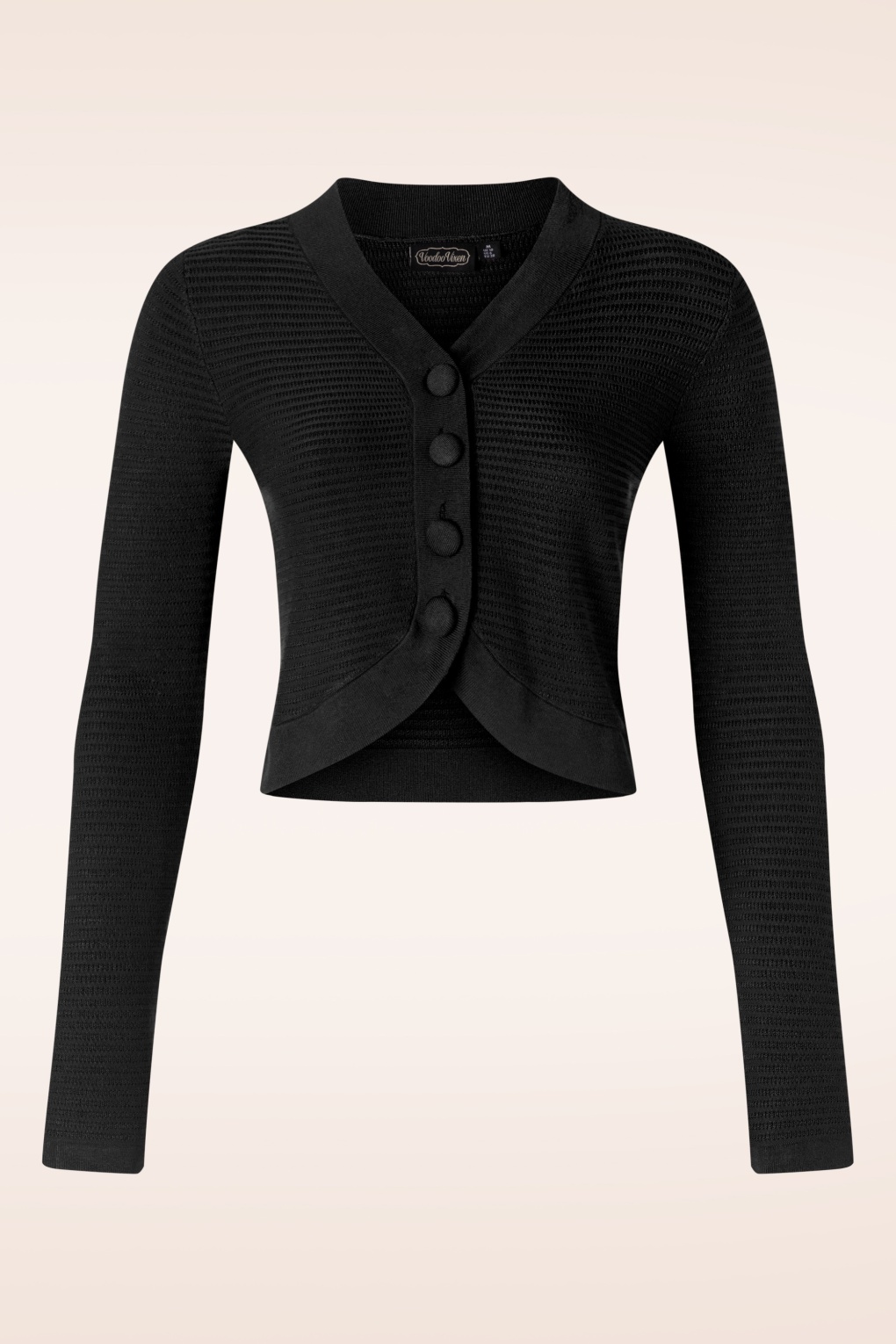 GORGLITTER Damen Bolero Strickjacke - Gehäkelt Crop Top Mit V-Ausschnitt Und Schleife