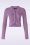Vixen - Cardigan court en tricot texturé lilas