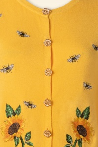 Vixen - Sunflower and Bee geborduurd vest 3
