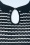Vixen - Scallop Stripe Top in Navy 3