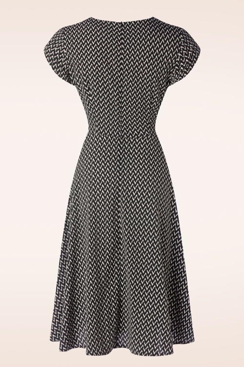 Vixen - Reese Short Sleeve jurk in zwart 3