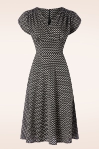 Vixen - Reese Short Sleeve jurk in zwart