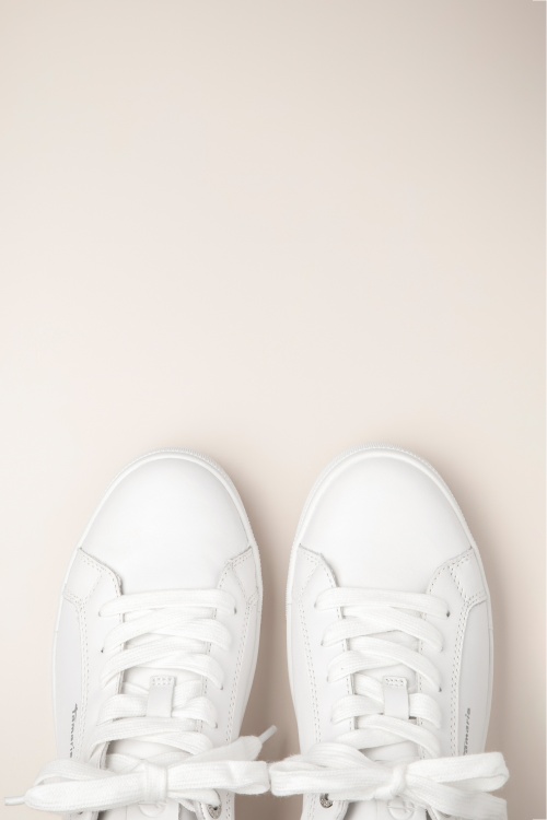 Tamaris - Steffi Leder Sneaker in Weiß 2