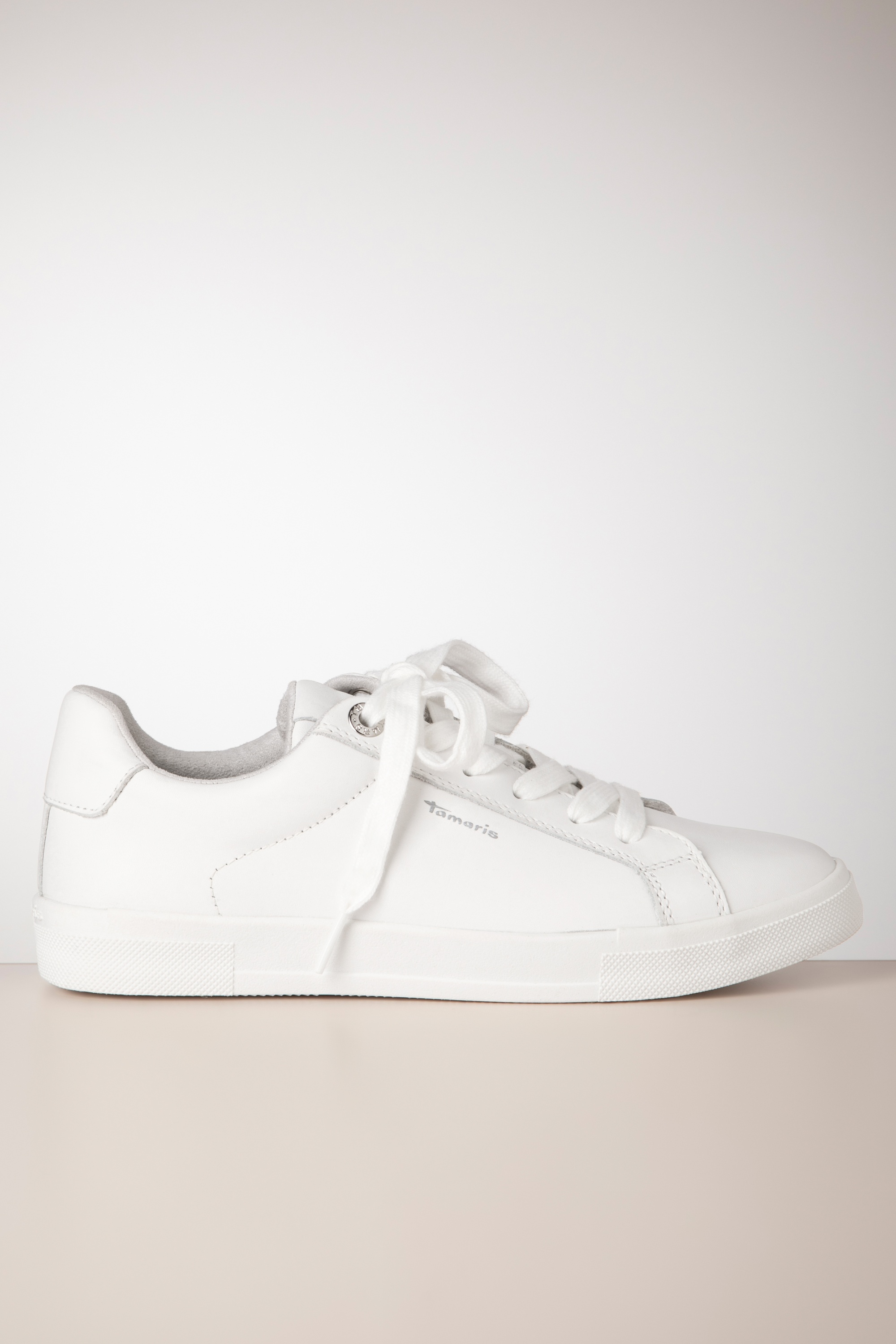 Tamaris - Steffi lederen sneakers in wit