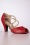 Banned Retro - Sassy Dance Peeptoe Pumps in Red 3