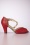 Banned Retro - Sassy Dance Peeptoe Pumps in Red