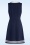 Vixen - Maritimes, ärmelloses Kleid mit Schleife in Marineblau 3