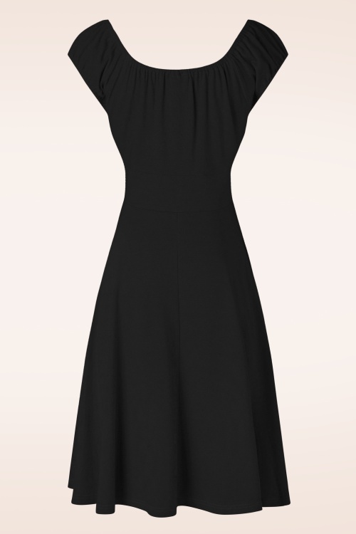 Vixen - Tessy swing jurk in zwart 3