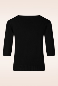 Vixen - 50s Queen of Hearts Sweater in Black 2