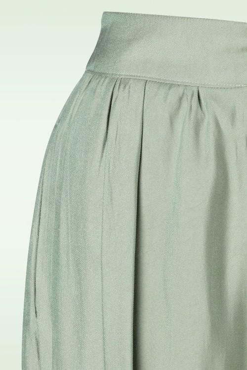 Banned Retro - Swish Trousers in Mint Green 3