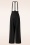 Vixen - Pinstripe Suspender Wide Leg broek in zwart 2