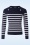 Vixen - Nautical Stripe Pullover in Marineblau