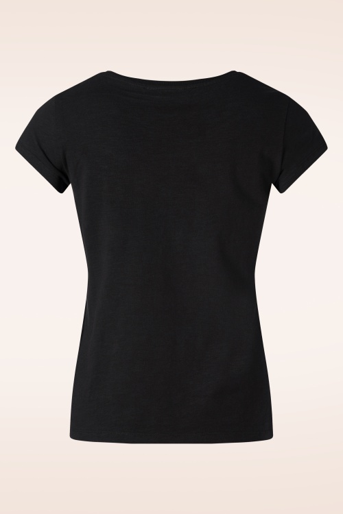 Mademoiselle YéYé - Belle et Rebelle T-Shirt in Black 2