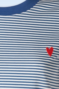 Mademoiselle YéYé - The Broader Horizon t-shirt in blauw en wit 3