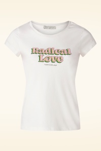 Mademoiselle YéYé - Radical Love T-Shirt in Ecru 2