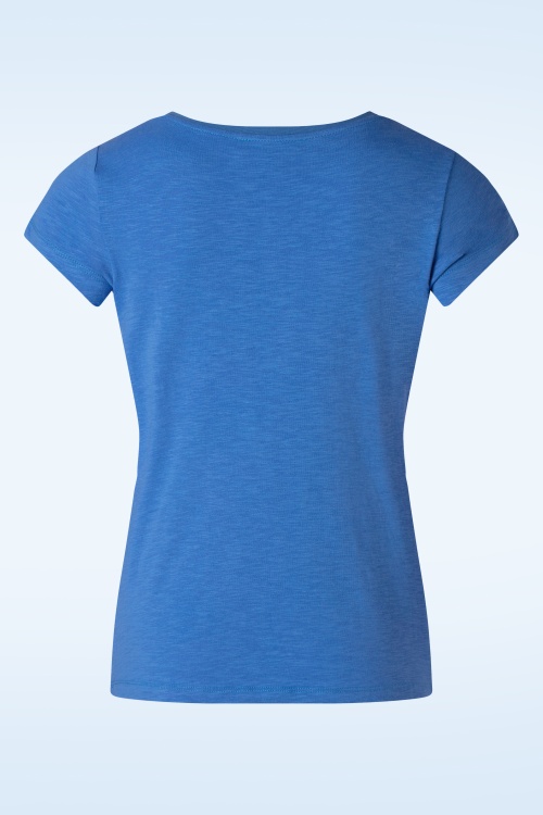 Mademoiselle YéYé - Sisterhood T-Shirt in kräftigem Blau 2