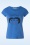 Mademoiselle YéYé - T-shirt Sisterhood en bleu puissant