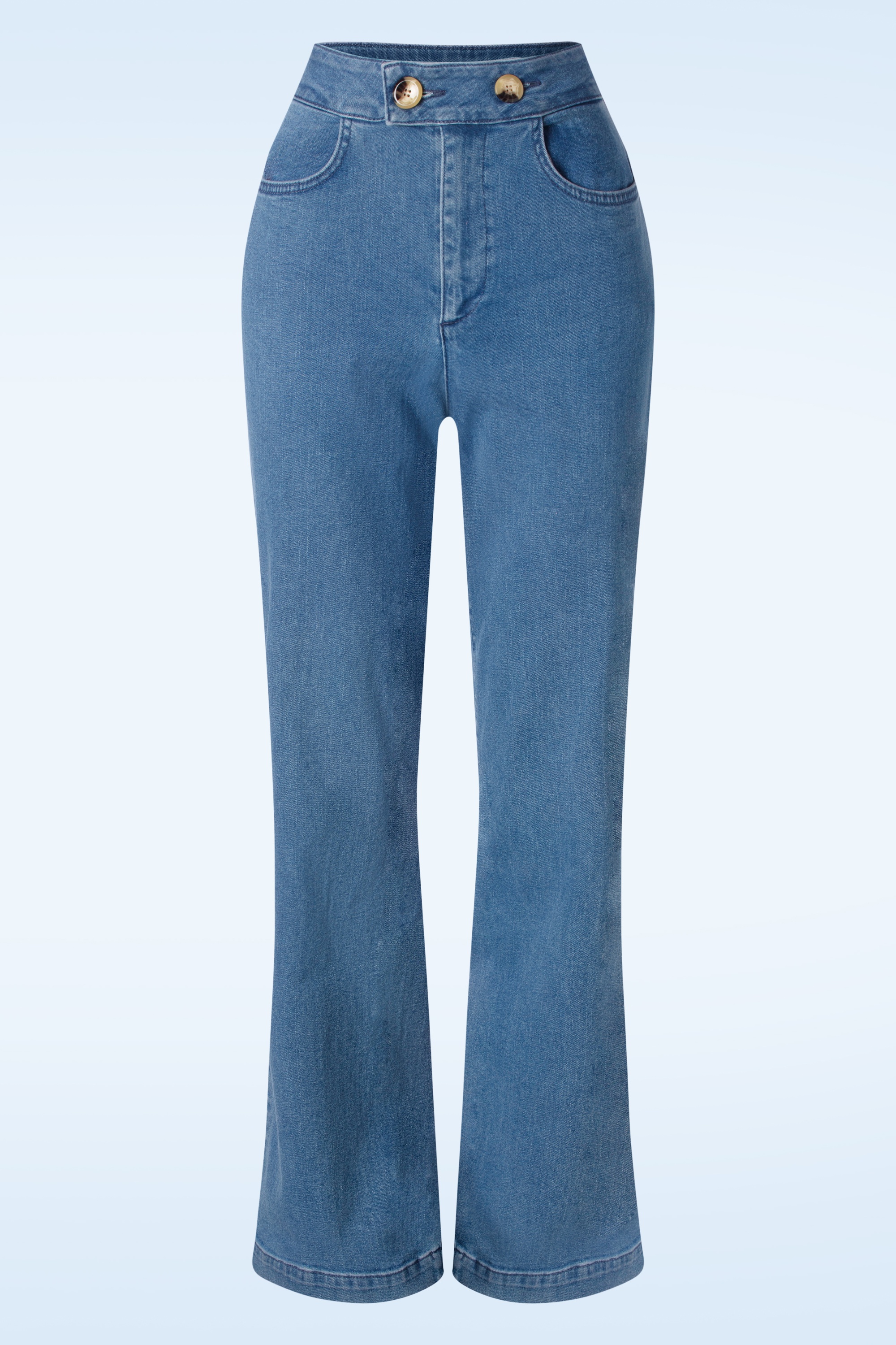 Mademoiselle YéYé - Perfect Playlist broek in middel blauw