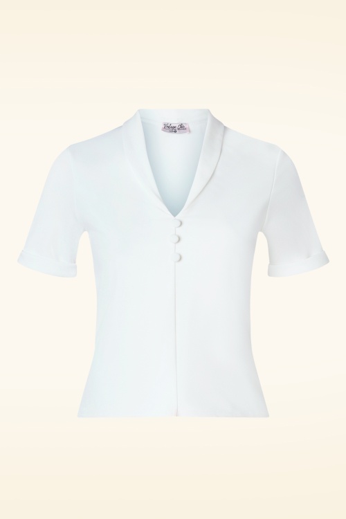Vintage Chic for Topvintage - Molly Top in Elfenbein
