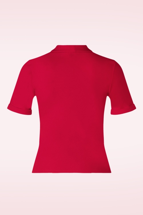 Vintage Chic for Topvintage - Molly top in rood 2