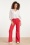 Smashed Lemon - Fae flared jeans in rood
