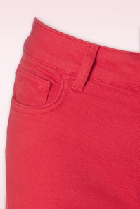 Smashed Lemon - Fae Flared Jeans in Red 6