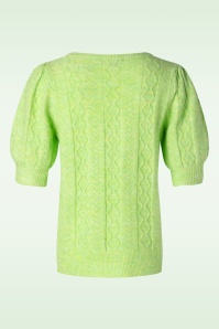 Smashed Lemon - Emery Knitted Top in Lime 2