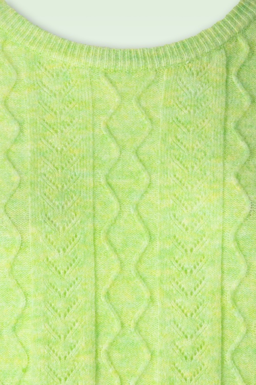 Smashed Lemon - Emery Knitted Top in Lime 5