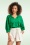 Smashed Lemon - Juliette Embroidery Blouse in Green