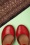 Miz Mooz - Focus Leather Mary Jane Pumps Années 60 en Rouge Écarlate 3