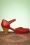 Miz Mooz - Focus Leather Mary Jane Pumps Années 60 en Rouge Écarlate 2