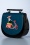 Banned Retro - Portofino Handtasche in Schwarz und Blau 3