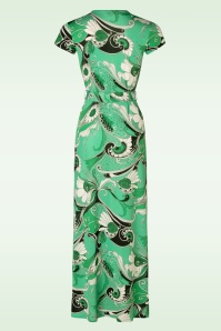 Vintage Chic for Topvintage - Robe longue Valerie en vert 3