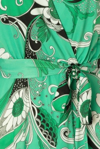 Vintage Chic for Topvintage - Robe longue Valerie en vert 4