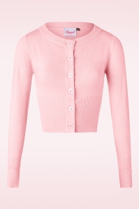 Banned Retro - 50s Dolly Cardigan in Light Pink