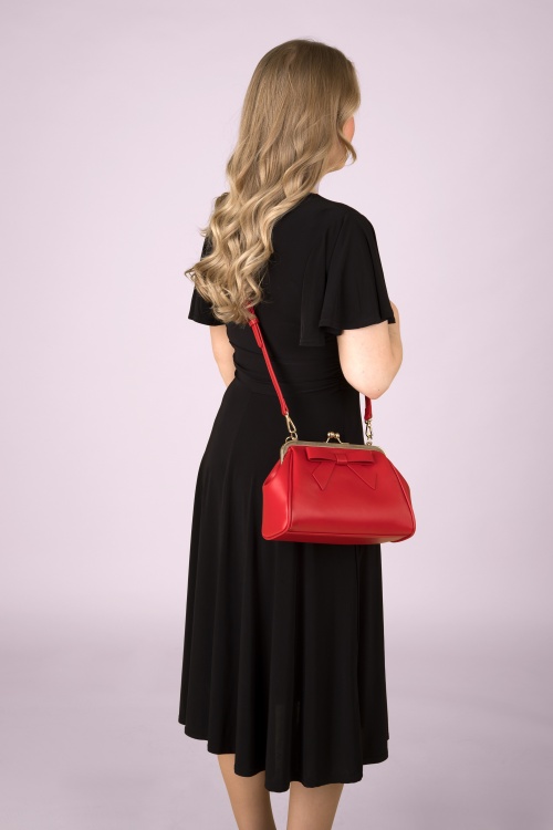 Banned Retro - Daydream Handbag in Red 2