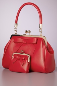 Banned Retro - Daydream Handbag in Red 6