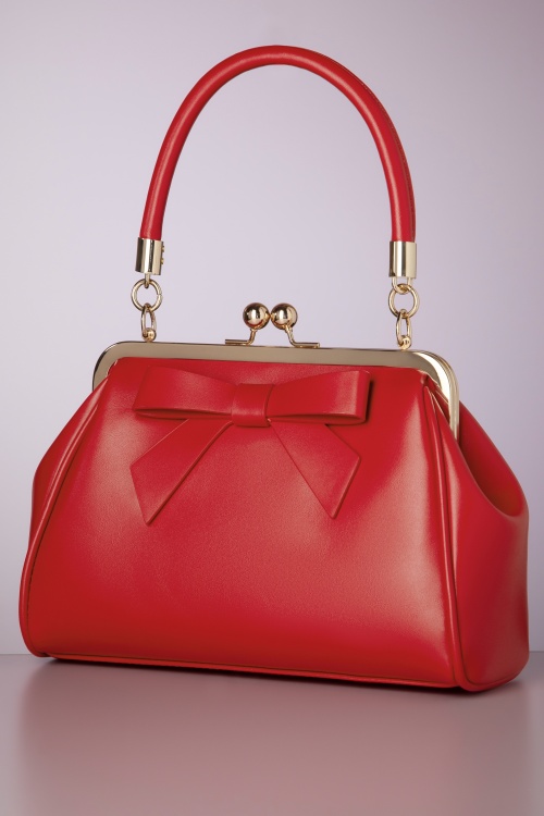 Banned Retro - Daydream Handbag in Red 3