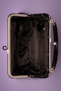 Banned Retro - 50s Frances Polka Star Bag in Black and Blush 4