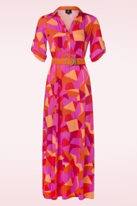 K-Design - Lexie maxi jurk in fuchsia 2