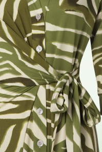 K-Design - Angie midi jurk in groen 4