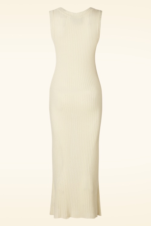 Wild Pony - Cleo Knitted Dress in Off White 3