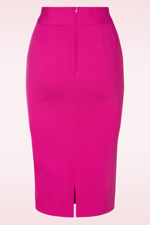 Very Cherry - Emily Pencil Skirt in Bubblegum Pink 2